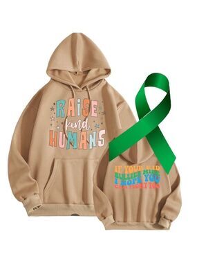 Bullying Mental Health graphic pullover hoodie sweatshirt size XL